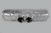 Muffler out of Exhaust System Race 997 GT3 Cup "M&M" , with tips 2x76mm, thermoprotection