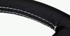 MOMO Steering Wheel - Prototipo - Black Leather - Silver Spokes - 370 mm - 6 x 70 mm Bolt Pattern