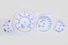 Gauge Faces Panamera 970.2 GTS PDK - White - MPH - Fahrenheit - with Logo Backlit