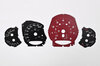 Instrument Face Set 991.2 GTS - Black / Bordeaux Red Tach - PDK - MPH - Logo Backlit