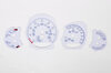 Instrument Face Set 991.2 GTS - Black / Bordeaux Red Tach - PDK - MPH - Logo Backlit