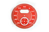 Zifferblatt Blutorange (RAL 2002) Sportchrono, Diamant Rautenmuster