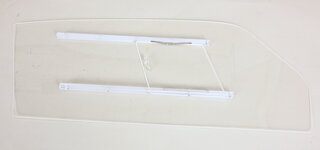 Türscheibe Polycarbonat 993 GT2 links Schiebefenster nur Rennausführung Version 1, klar rund