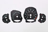 Instrument Face Set 991.2 Speedster - Black/Background RAL 6027 - Manual - MPH - Logo
