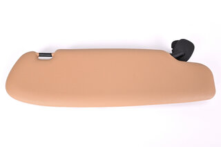 Sonnenblende mit Spiegel links Kunstleder Sandbeige