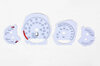 Instrument Face Set 991.1 GT3 RS - Silver - PDK - MPH - With Black and Orange Tick Marks - with Logo