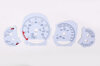 Instrument Face Set 991.2 Turbo - Black - PDK - MPH - Fahrenheit - With Logo