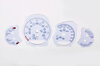 Instrument Face Set 991.2 GTS - Black / Guards Red Tach - PDK - MPH - Logo Backlit