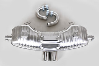 Sport Muffler "Brombacher" 986/S Boxster, Stainless Steel,2x90mm TÜV