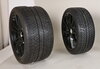 Winterkomplettradsatz 20-Zoll Schwarz Seidenmatt - 8,5x20 ET49 + 11x20 ET56 - Michelin - 991.2