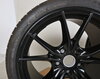 Winterkomplettradsatz 20-Zoll Schwarz Seidenmatt - 8,5x20 ET49 + 11x20 ET56 - Michelin - 991.2