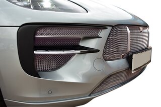 Front Bumper Grill Set 95B.2 Macan GTS - Complete - Silver