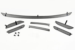 Front Bumper Grill Set 95B.1 Macan GTS - Lower Grill + Side Grills - Black
