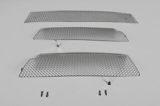 Jeu grilles pour bouclier AV 992 C2/C2S/C4/C4S - Complete - Argent (pas pr bouclier Sport Design)
