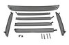 Jeu grilles pour bouclier AV 991.2 Turbo/Turbo S sans ACC - Complete - Noir