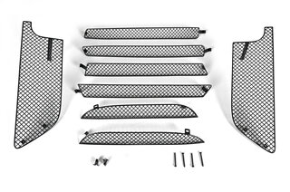 Grillgittersatz 991.2 Turbo/Turbo S mit ACC - Komplett - Schwarz