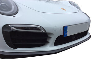 Front Bumper Grill Set 991.1 Turbo S - Complete - Black - For Adaptive Cruise Control (ACC)