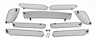 Front Bumper Grill Set 991.1 GTS - Complete - Black - Without Parking Sensors