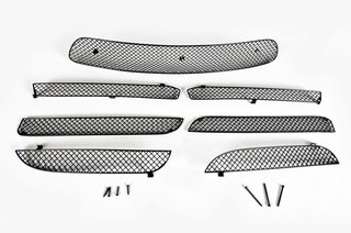 Front Bumper Grill Set 991.1 C2S - Complete - Black