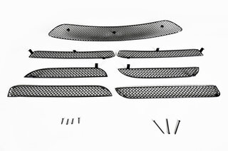 Front Bumper Grill Set 991.1 C2S - Complete - Black