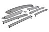 Front Bumper Grill Set 991.1 C2S - Complete - Black - With Parking Sensors