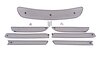 Front Bumper Grill Set 991.1 C2 - Complete - Black - With Parking Sensors