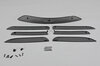 Front Bumper Grill Set 991.1 C4 - Complete - Black
