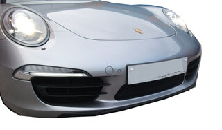 Front Bumper Grill Set 991.1 C4S - Complete - Black - With Parking Sensors