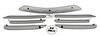 Front Bumper Grill Set 991.1 C4S - Complete - Black - With Parking Sensors