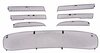 Front Bumper Grill Set 958.2 Cayenne - Complete - Black