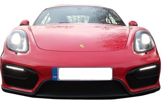 Jeu grilles pour bouclier AV 981 Boxster/Cayman GTS - Noir