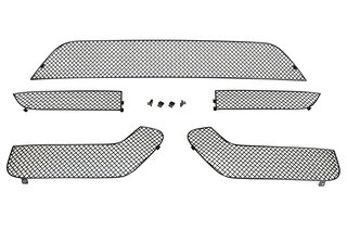 Jeu grilles pour bouclier AV 981 Boxster/Cayman GTS - Noir
