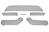 Jeu grilles pour bouclier AV 981 Boxster/Cayman GTS - Noir