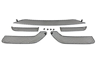 Jeu grilles pour bouclier AV 981 Boxster/Cayman GTS - Noir