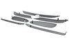 Jeu grilles pour bouclier AV 718/ 982 GTS Boxster/Cayman (ACC) - Complete - Noir