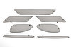 Grillgittersatz 718/ 982 GTS Boxster/Cayman 2,5L ( ohne ACC) - Komplett - Schwarz