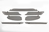 Grillgittersatz 718/ 982 GTS Boxster/Cayman 2,5L ( ohne ACC) - Komplett - Schwarz