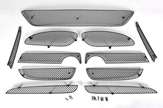 Grill Set 981 Cayman - Complete - Black - Without Parking Sensors
