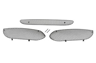 Grillgittersatz 987.2 S Boxster Handschalter - Komplett - Schwarz