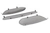 Front Bumper Grill Set 987.2 Boxster S / Boxster Spyder - Complete - Black - Tiptronic