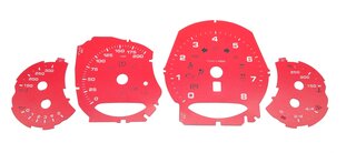 Instrument Face Set 991.2 - Guards Red - Manual Transmission - MPH 200