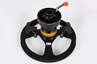 Racing wheel Alcantara - PDK - 997/987/991/981 incl. Quick release connector (completely removable)