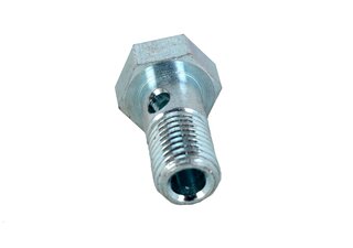 Schraube - silbern verzinkt - Schlüsselweite 12mm - Kopfstärke 5mm - Länge 22mm - Ø Bohrung 4,1mm