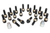 Felgenschlosssatz - Schwarz - für 10mm  + 12mm Distanzen für Porsche Macan