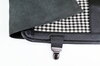 Werkzeugtasche "Pepita Muster Schwarz/Weiß" - Schwarzes Leder - ohne Werkzeug