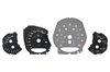 Instrument Face Set 991.2 GT3 - Black/Grey Tach - PDK - MPH - with OEM Orange Tickmarks