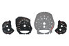 Instrument Face Set 991.1 GT3 RS - Black/Grey Tach - PDK - MPH - Fahrenheit - With PDLS+