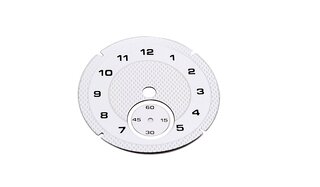 Analog Clock Instrument Face Macan - White - Diamond Pattern