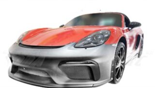 Front Bumper 718 Boxster / Cayman - Clubsport Tribute Series - Polyurethane