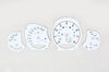 Instrument Face Set 991.2 Turbo  - White - PDK - MPH - Fahrenheit - With Logo